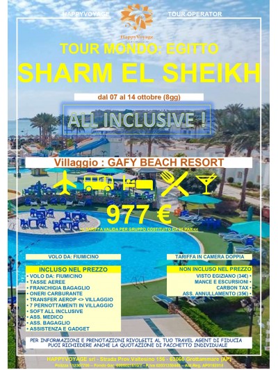 07 Ottob SHARM EL SHEIKH 8gg